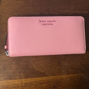 Kate Spade Strawberry 🍓 Pink Zip-Around Wallet